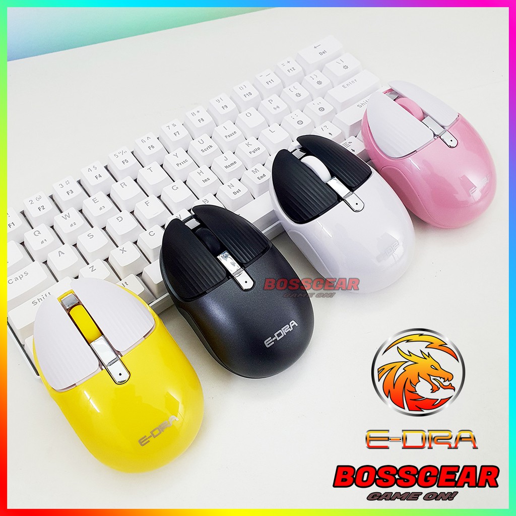 [Mã SKAMSALE03 giảm 10% đơn 200k] Chuột Không Dây Siêu Dễ Thương Cute E-DRA EM621W RABBIT ( Chuột Im lặng, Pin Sạc )