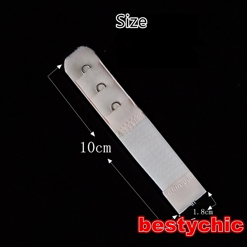 Set 2 Móc Nới Rộng Áo Ngực 3 Hàng 1 Móc Đàn Hồi Có Thể Điều Chỉnh