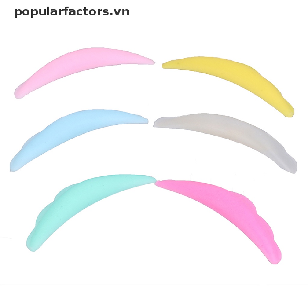 Set 5 Cặp Đệm Silicon Hỗ Trợ Uốn Mi Giả (XS S M L XL)
