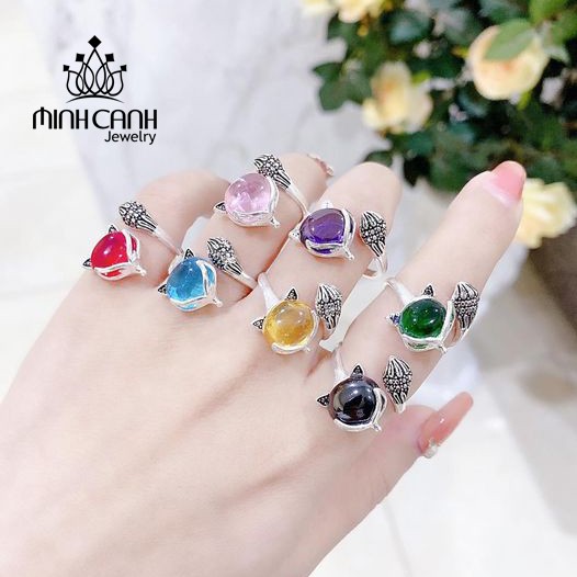 Nhẫn Bạc Hồ Ly Phong Thủy Bạc Ta Freesize - Minh Canh Jewelry