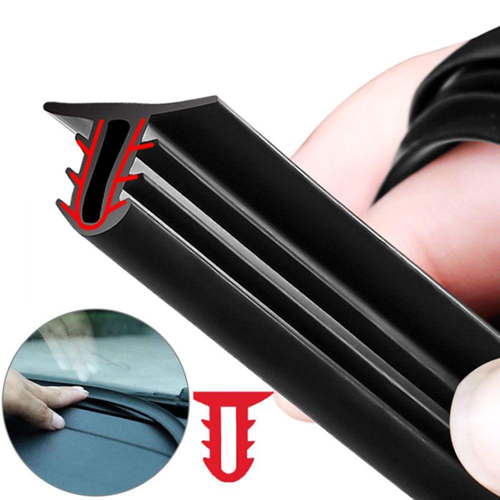 WTTLE Cuộn Dây Cao Su Dán Mép Bảng Điều Khiển Xe Hơi Cách Âm Dài 1.6M