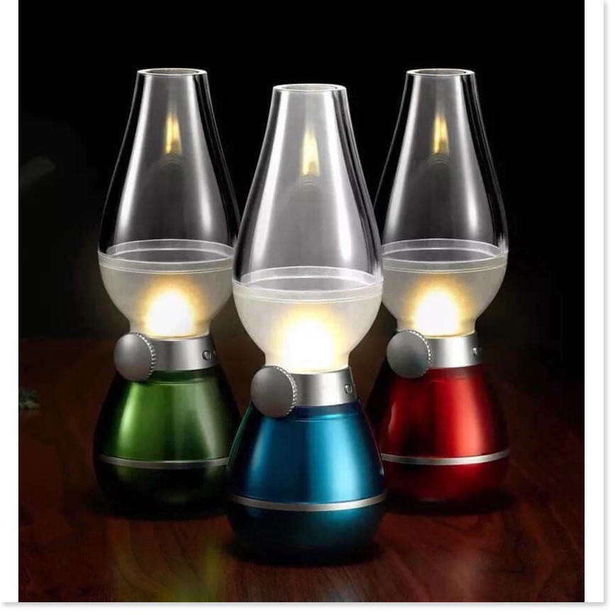 Đèn Dầu cảm ứng Điện Tử LED Thổi Tắt khi bật (GIAO mÀU NGẪU NHIÊN)