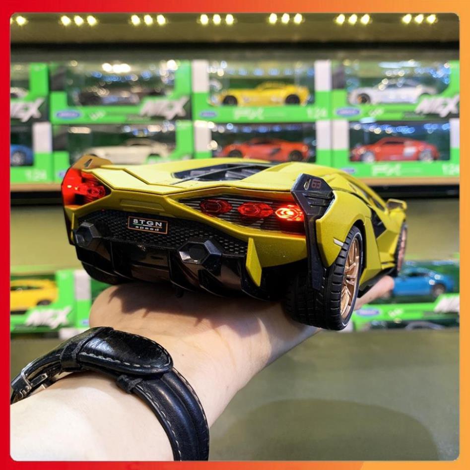 MÔ HÌNH XE LAMBORGHINI SIAN FKP 37 TỈ LỆ 1:18 WEITUO MÀU VÀNG