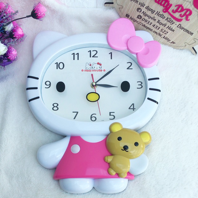 Đồng hồ treo tường HELLO KITTY