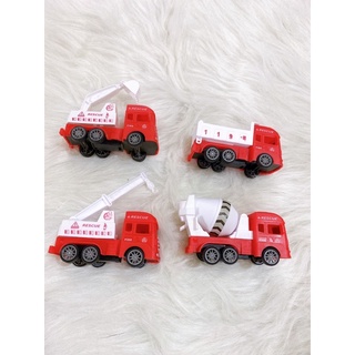 Bộ 4 Xe Công Trình Chạy Đà Cót Cho Bé