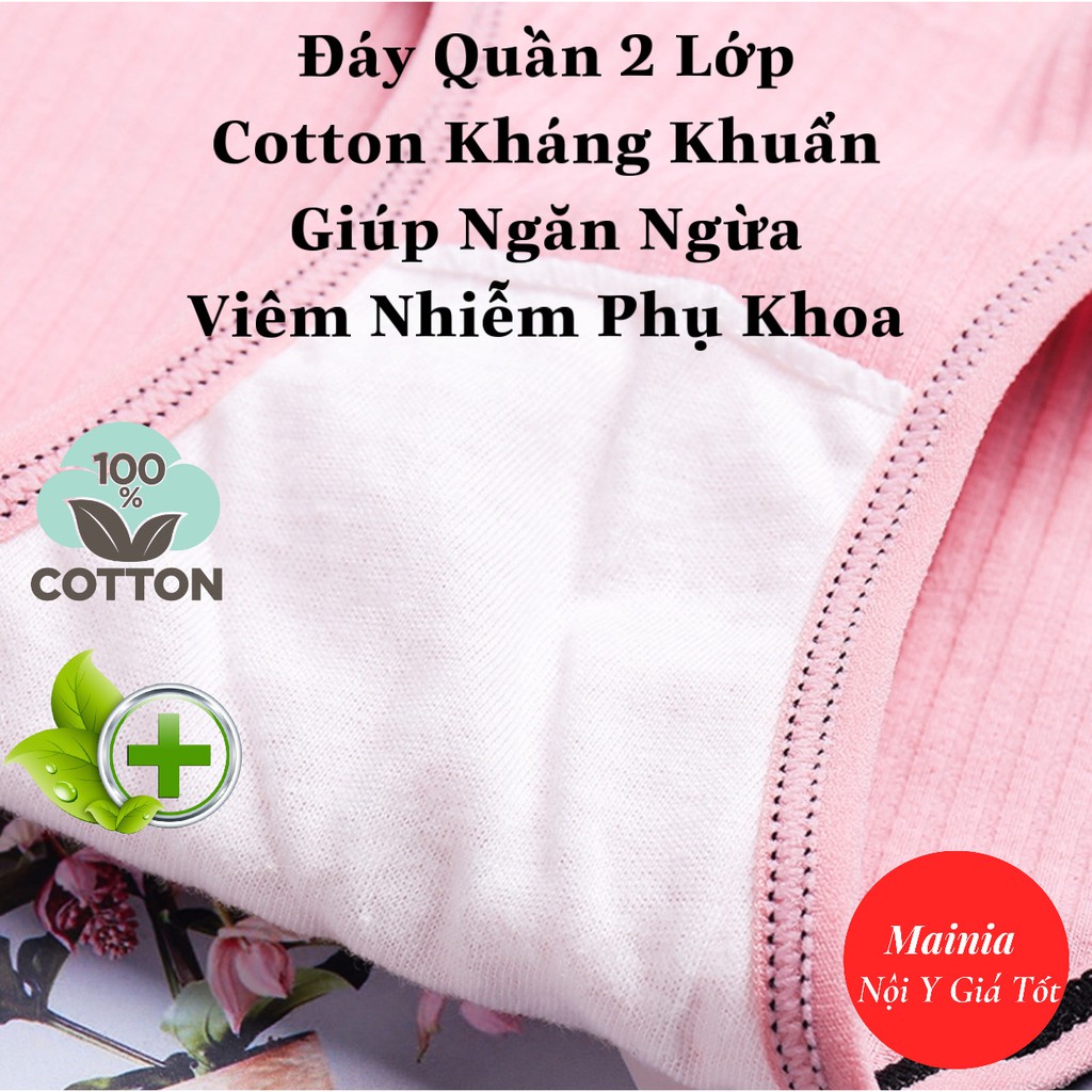 [Có Size M] Quần Lót Cotton Nữ Tăm Nơ Kháng Khuẩn Quần Chíp Nữ Cotton Thoáng Mát Co Giãn Tốt Quyến Rũ Rẻ Đẹp Mainia Shop