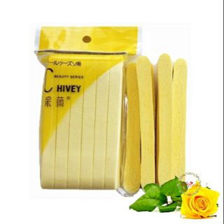 1 cây 20 gói(240 miếng)bông xốp nở  rửa mặt loại mịn dành cho spa, thẩm mỹ viện