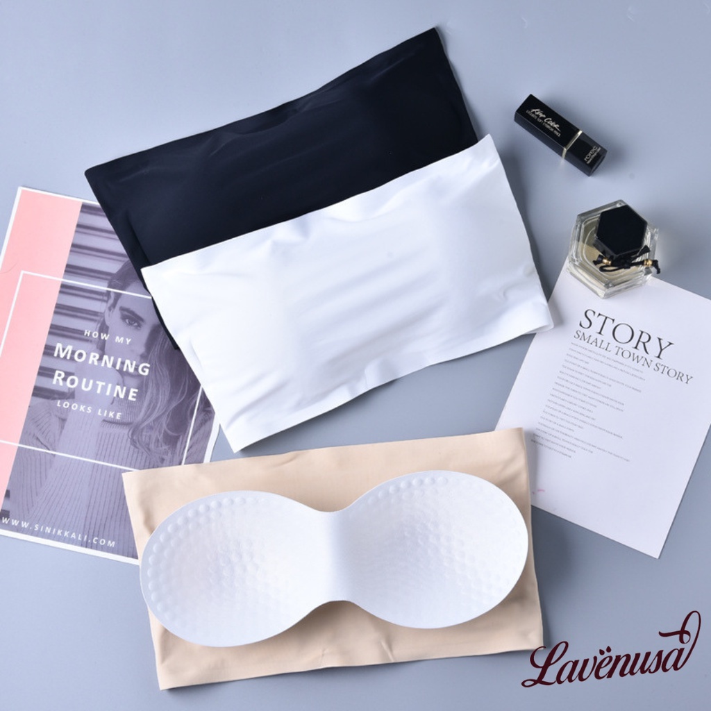 Áo bra quây đúc su không dây đệm mỏng không gọng freesize 40-58kg LAVENUSA AL70