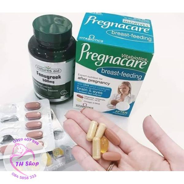 Vitamin Pregnacare breast feeding hàng chính hãng uk đủ Bill, Pregnacare bú, Pregnacare sau sinh