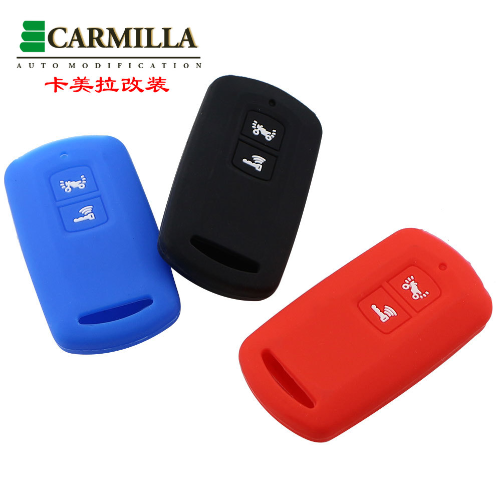 Vỏ Chìa Khóa Điều Khiển Từ Xa Bằng Silicone 2 Nút Cho Xe Máy Honda Vario 150