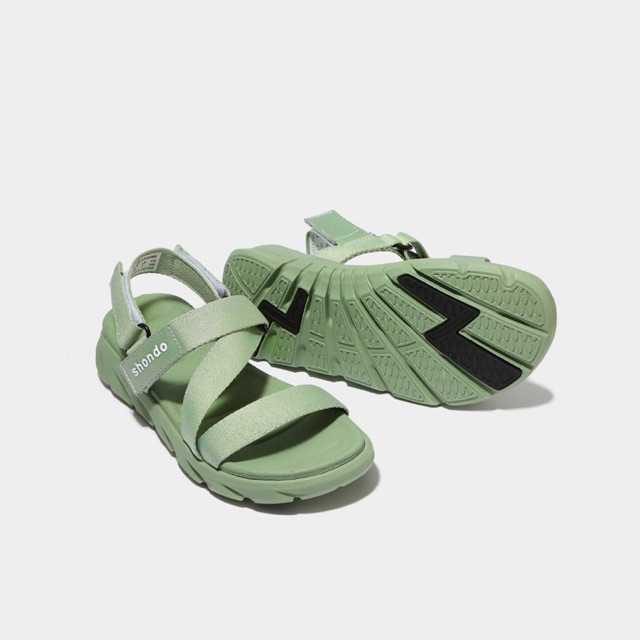 Giày Sandal Shondo Shat F6 Sport màu Xanh Matcha Chính Hãng 100%