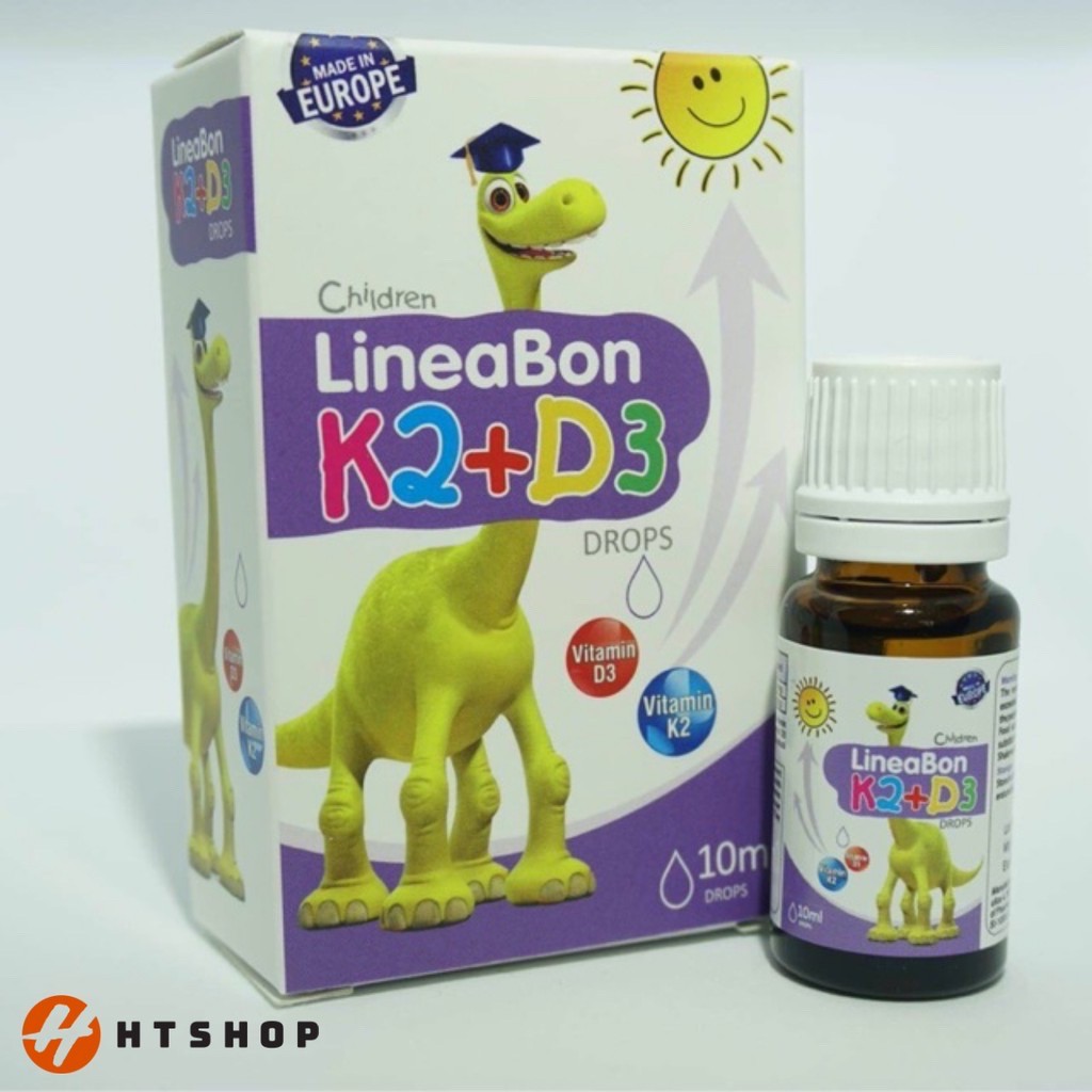 [Chính hãng] LineaBon  K2+D3 - Bổ sung vitamin K2 D3 drops Tăng cường hấp thu canxi tối đa (Lọ 10ml)