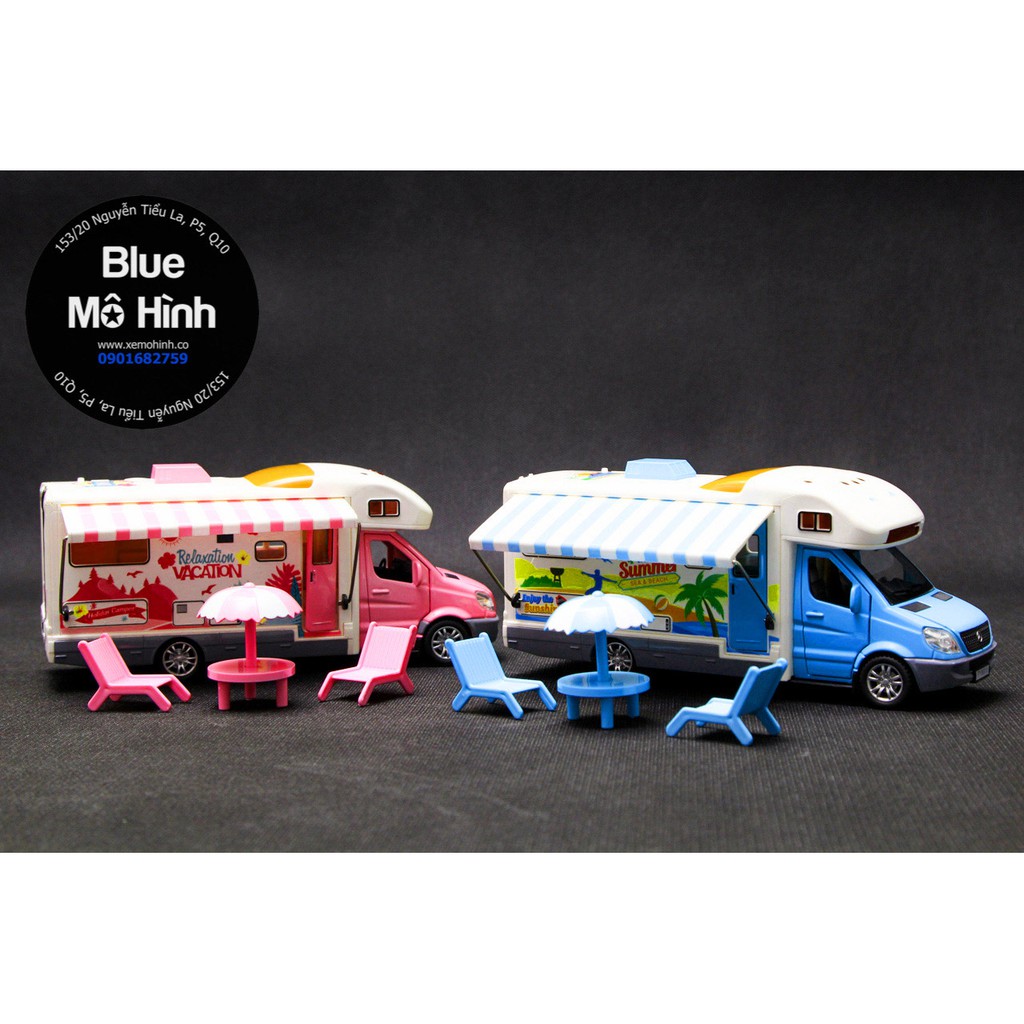 Blue mô hình | Xe mô hình nhà di động Touring Car 1:32