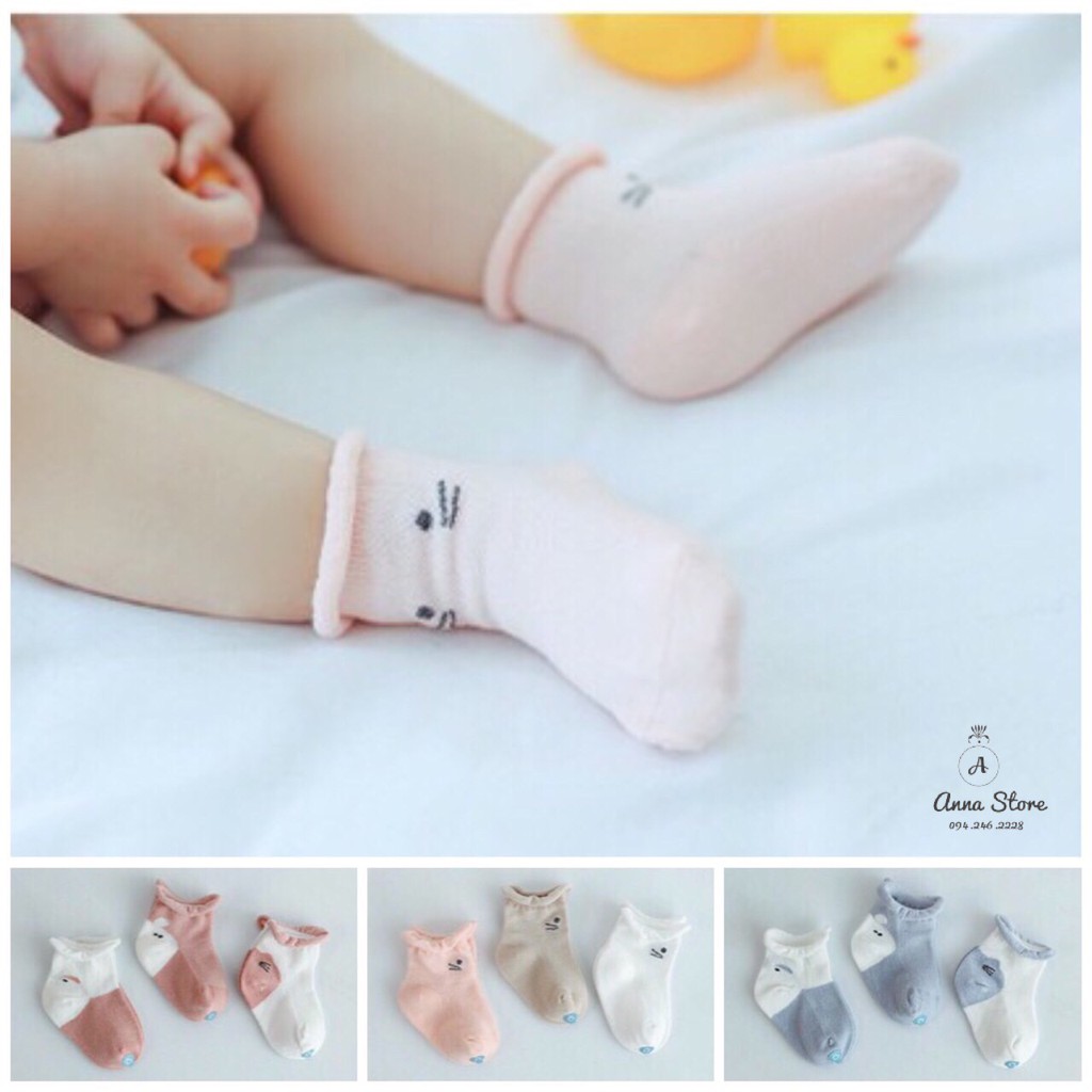TAT 05 : Set 3 đôi tất lưới cho bé