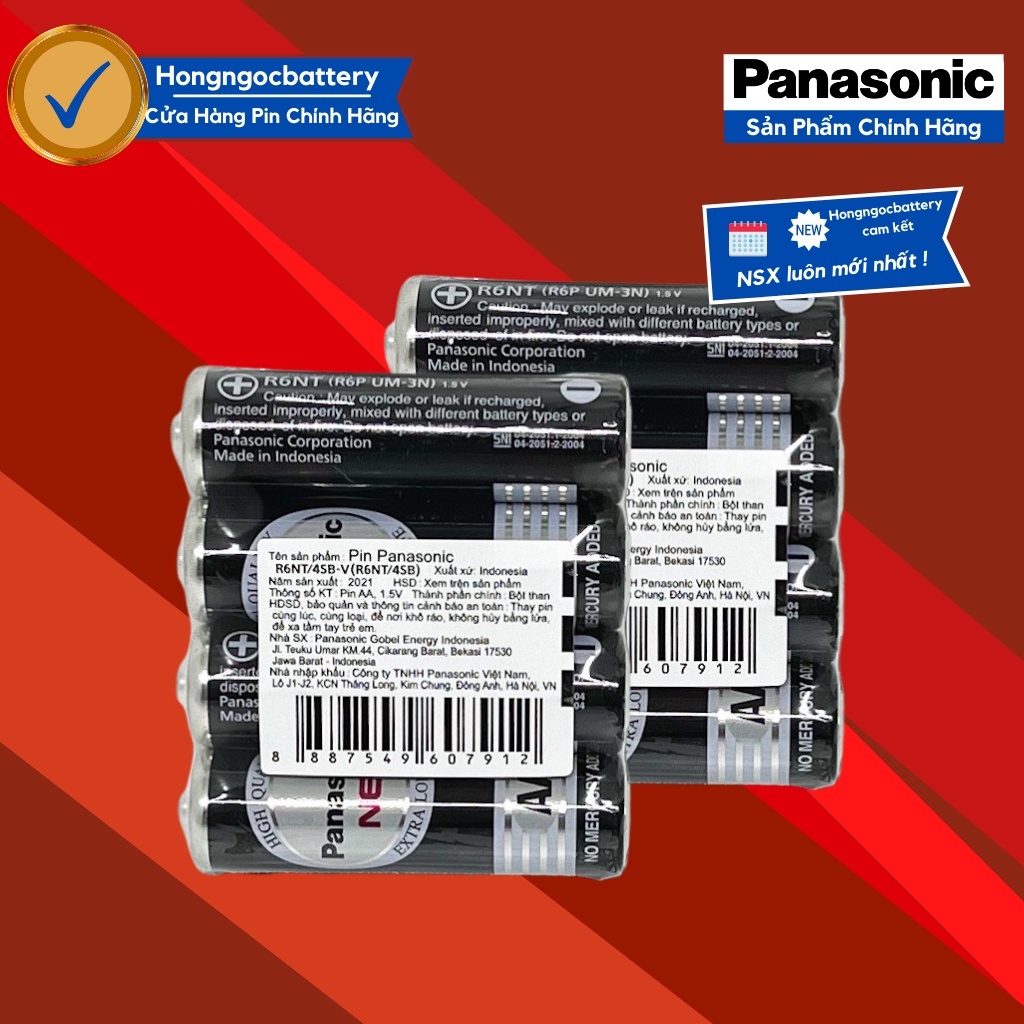 Bộ 8 Pin AA Panasonic NEO R6NT/4SB Siêu Bền , Không chì - Hàng chính hãng