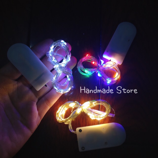 Đèn Led Fairy Light đom đóm dùng Pin 2m