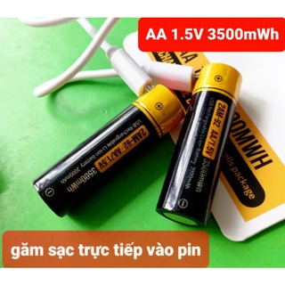 Vĩ 2 pin tiểu sạc aa 1.5v beston 3500mwh sạc trực tiếp qua cổng usb trên thân pin