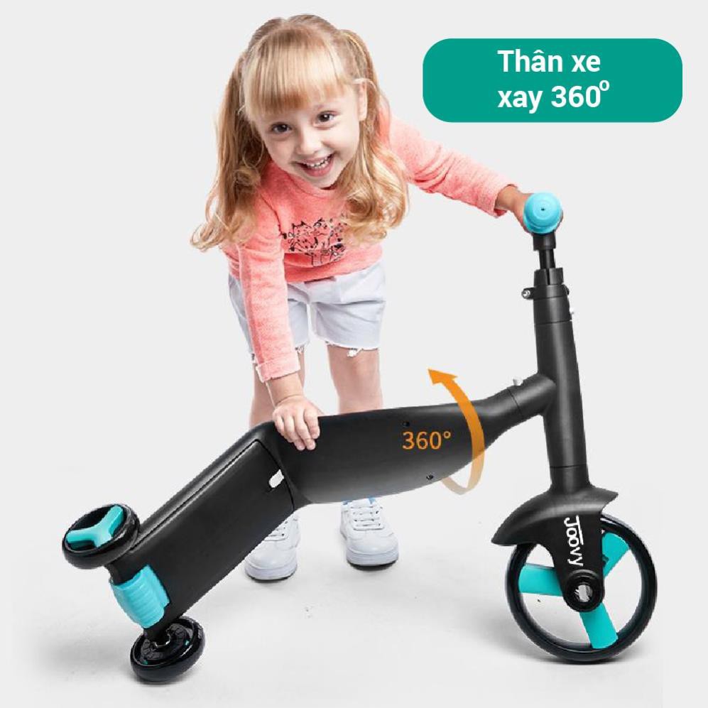 bé Xe tập đi cho trẻ em Siêu xe biến hình xe Scooter, xe chòi chân, xe cân bằng 3 trong 1 cho bé từ 1 tới 6 tuổi  Nadle