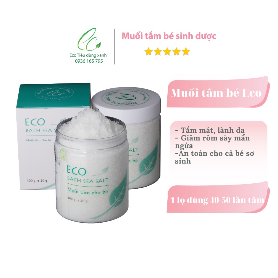 Muối Tắm Bé Eco 400gr