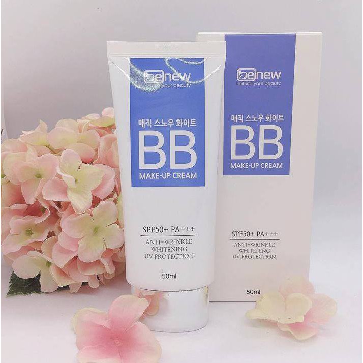 Kem Nền Dưỡng da Kiềm dầu Lên Tông Trắng Sáng Hàn Quốc BB Benew Magic Cream 50ml