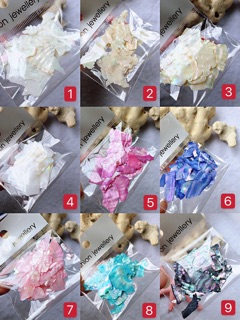 Xà cừ vân gỗ siêu mỏng trang trí nail 14 màu