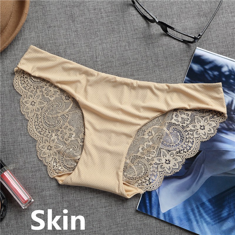 Quần lót vải ren không đường may thời trang quyến rũ cho nữ size m-xxl