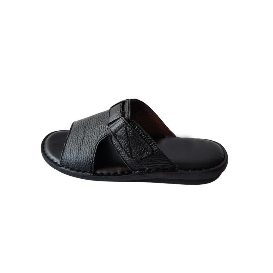 Dép Da Nam Da Bò Thật, Dép Nam Quai Ngang Da Bò Thật Cao Cấp HKT Shop DNA688