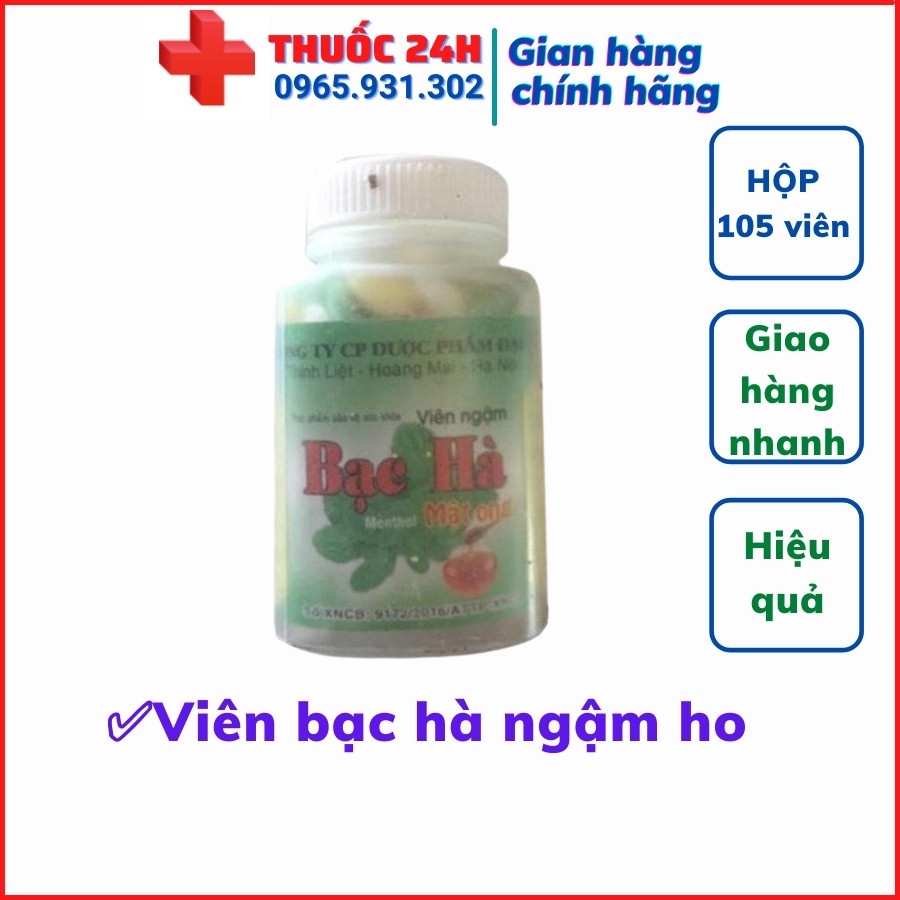 💊💊 VIÊN NGẬM BẠC HÀ - giúp mát dịu họng