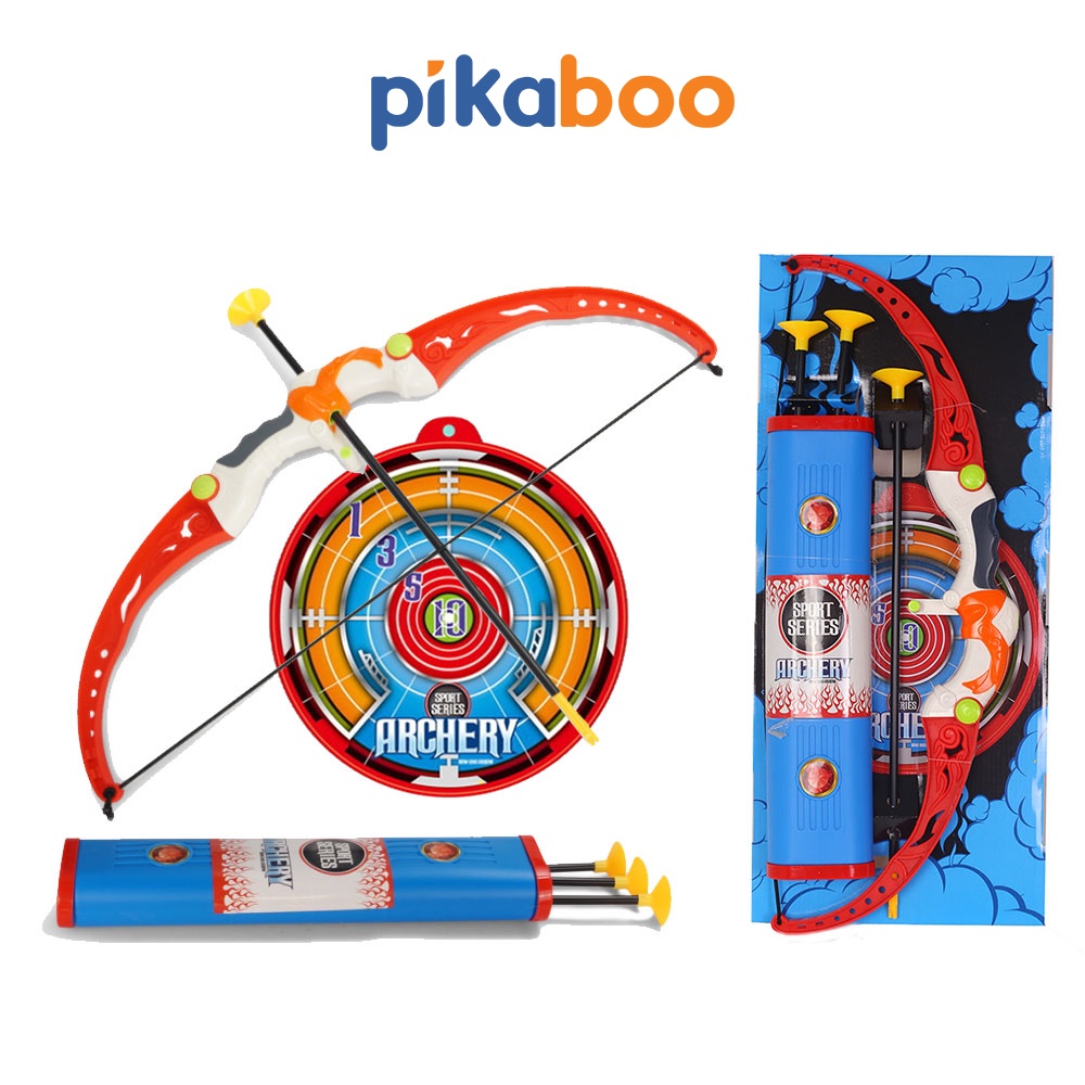 Cung tên đồ chơi thể thao cho bé Pikaboo thiết kế nhựa ABS cao cấp gồm 3