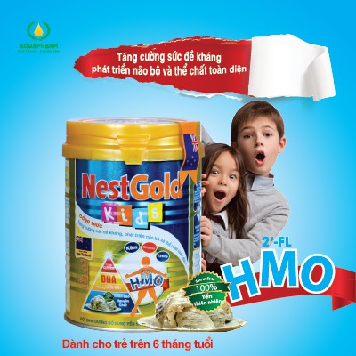 Sữa Bột Yến Sào Tăng Đề Kháng, Chiều Cao Và DHA Nest Gold Kids, Nest100 Lon 400g