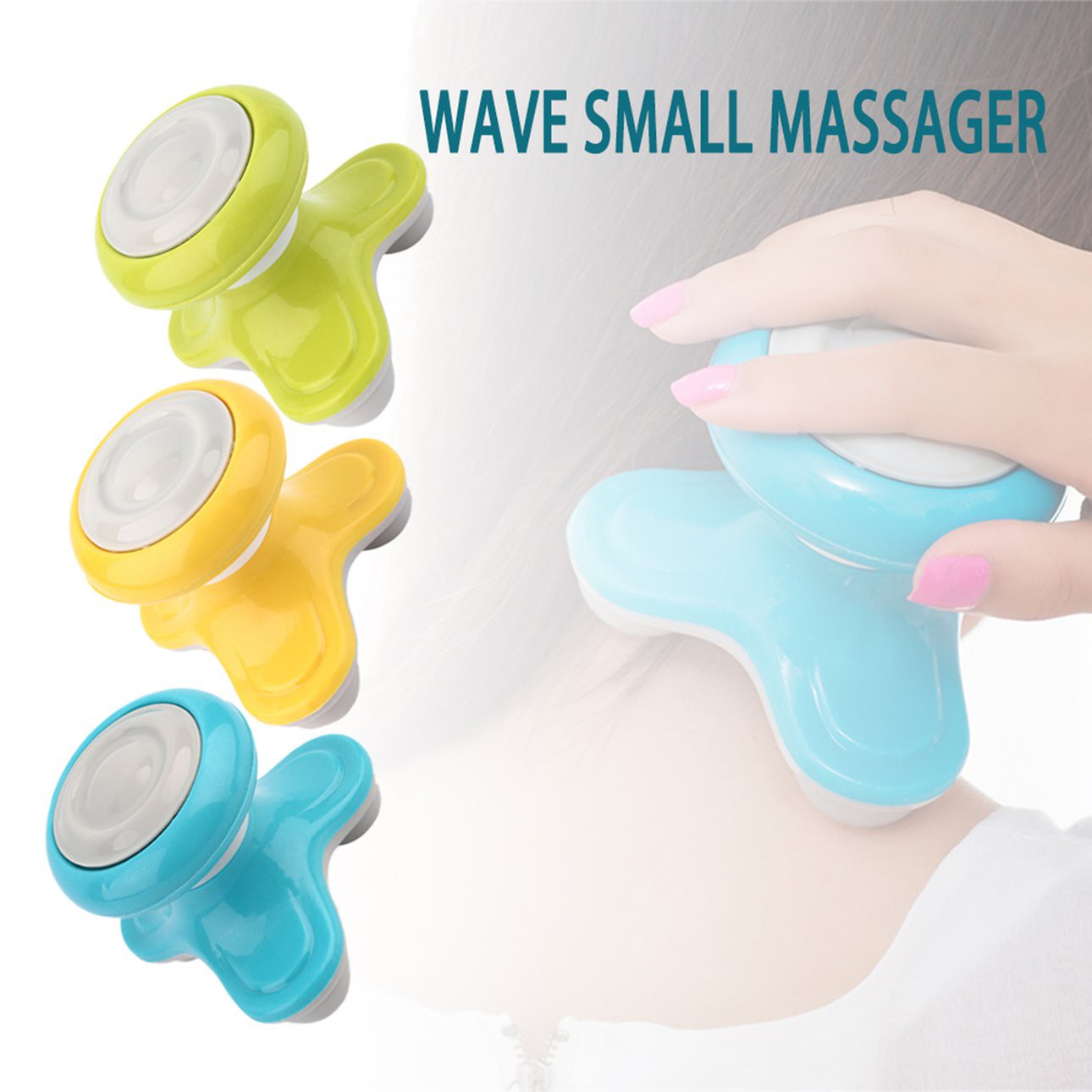 Máy massage toàn thân kích thước mini dùng pin hoặc sạc USB tiện dụng