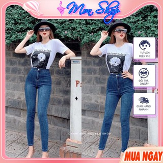 Quần jean cạp cao chất mát