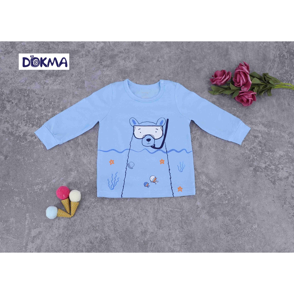 JB125A Áo cài vai dài tay của công ty TNHH Dệt May DOKMA (6-18M)