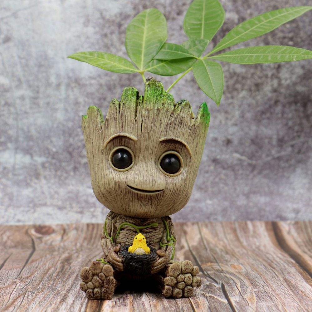 TWINKLE Chậu trồng hoa hình nhân vật Baby Groot đáng yêu