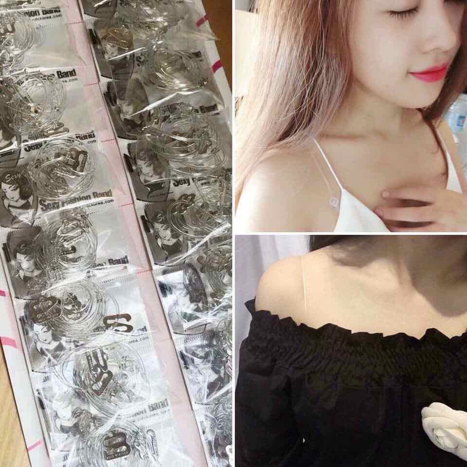 [Freeship Extra] Dây Quai Áo Lót Trong Suốt Sợi Nhỏ Duko Fashion, Dây Áo Ngực Trong Suốt