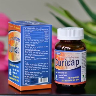 Viên uống tán sỏi Curicap giúp bổ thận, lợi tiểu, bài sỏi, hạn chế hình thành sỏi tiết niệu tiểu và bào mòn sỏi tiết niệ