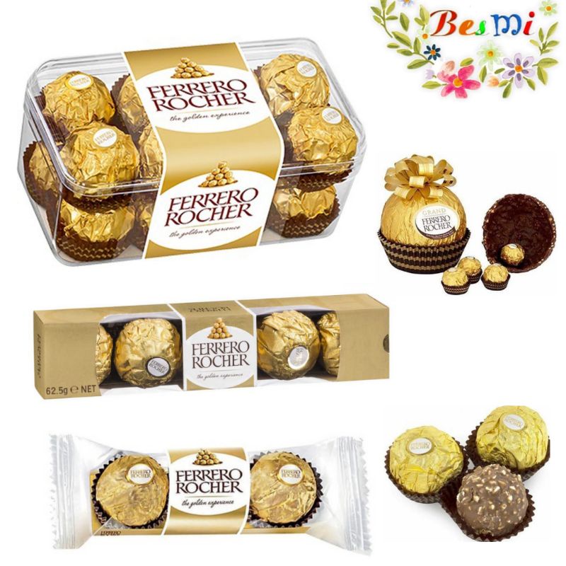 Socola Ferrero Rocher Hạt Phỉ Vị Ngon của Ý