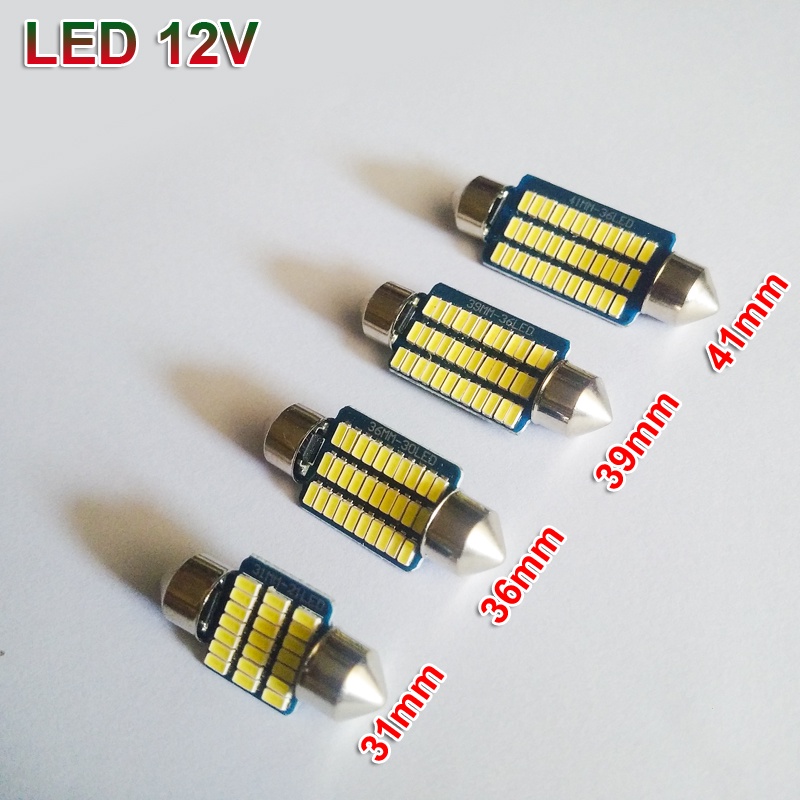 Đèn Led Trần Ô Tô, Đèn Led Trần Xe Hơi 31mm 36mm 39mm 41mm 3014LED