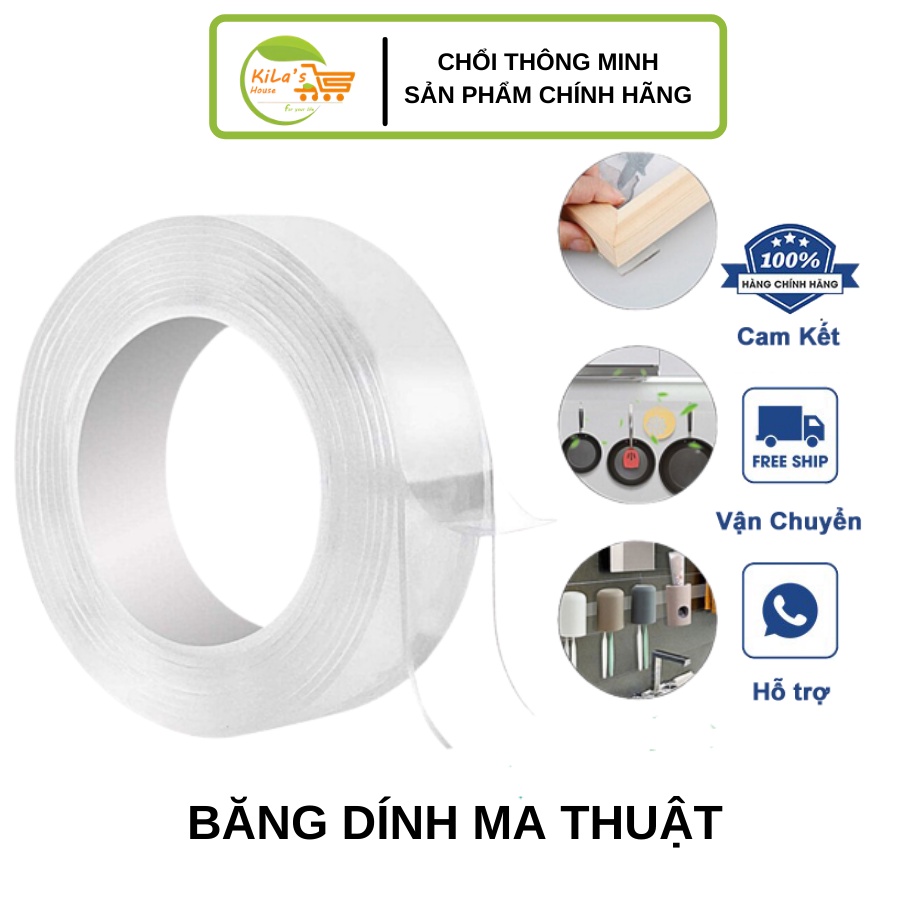 Băng Keo Siêu Dính Ma Thuật Châu Âu Dài 3M, Dính Trên Mọi Chất Liệu, Tái Sử Dụng Nhiều Lần