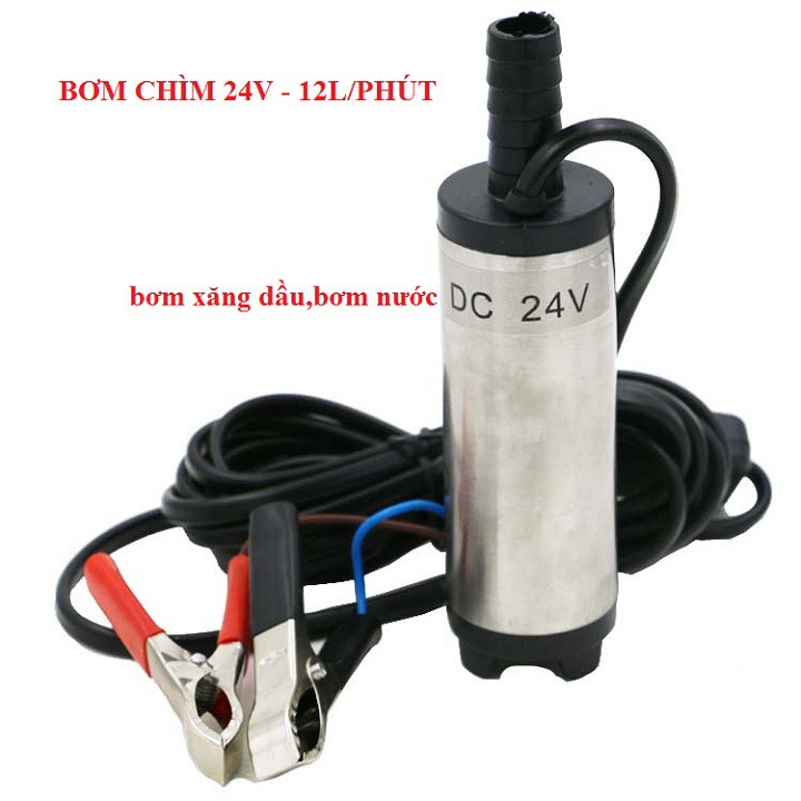 bơm chìm mini 24V - máy bơm dầu mini 24V