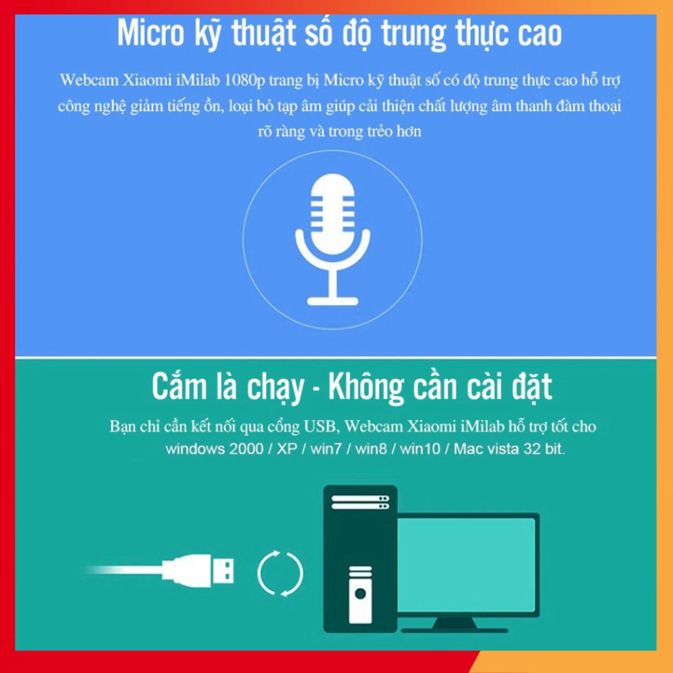 Webcam máy tính Xiaomi Imilab model CMSXJ22A | BigBuy360 - bigbuy360.vn