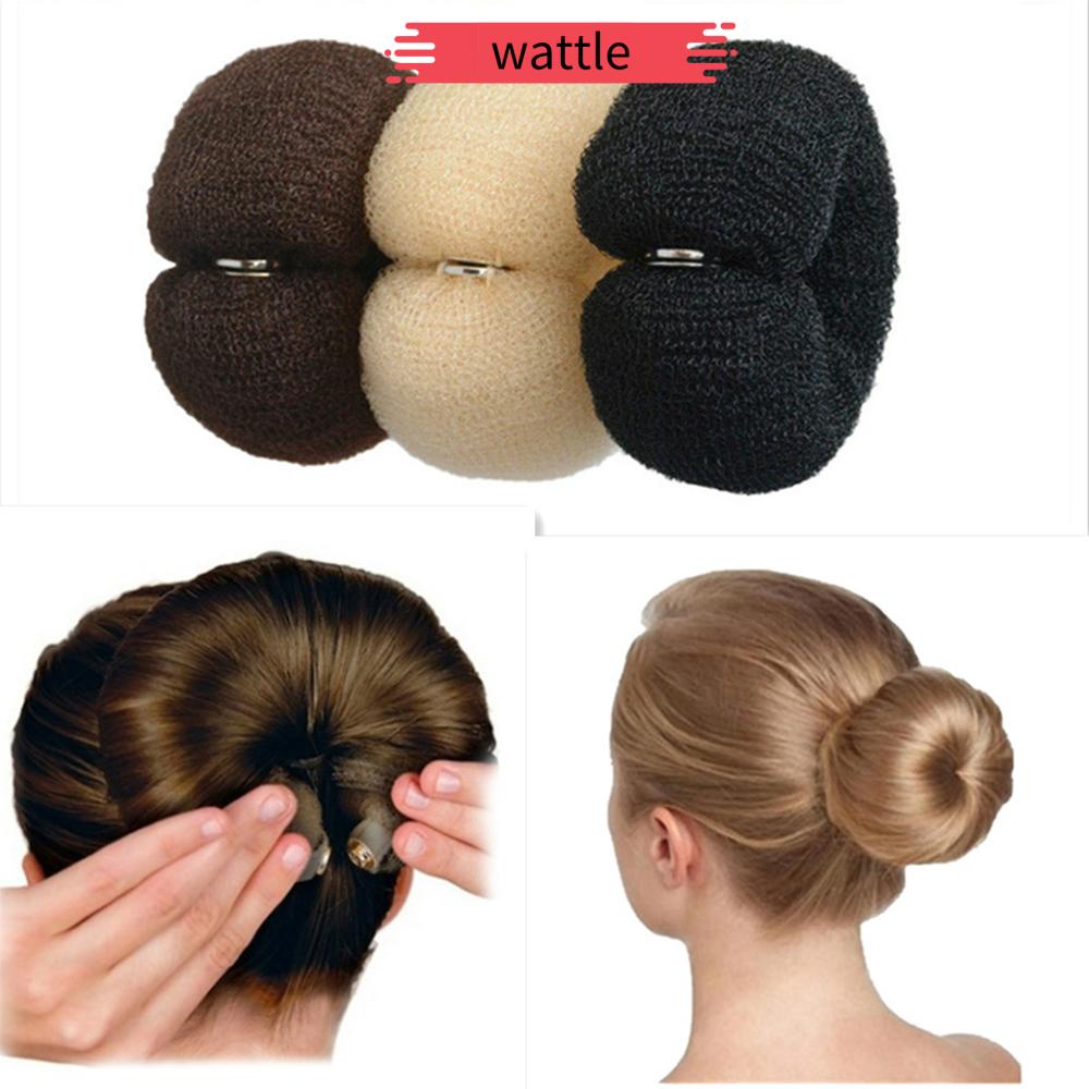 WATTLE Beauty Hair Styling Tools Hairstyle Hair Bun Hair Curler Cute DIY Fashion Girls Women Donut/Multicolor