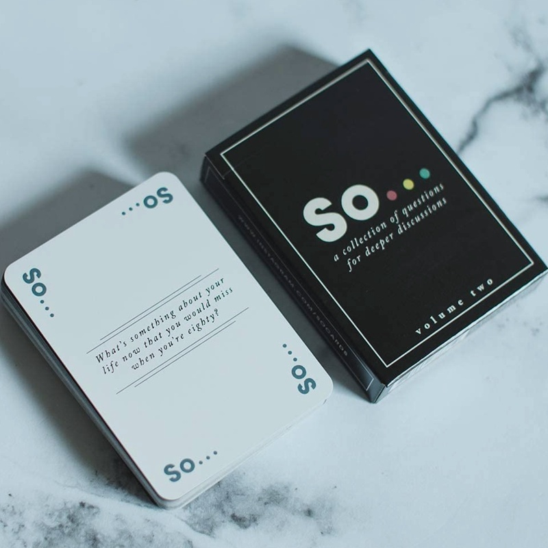 So Cards Deep Conversation Starters – Question Card Game for All Occasions (Volume Two)