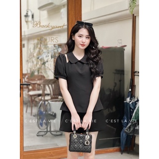 Áo cổ sen cut out vai C'est la vie