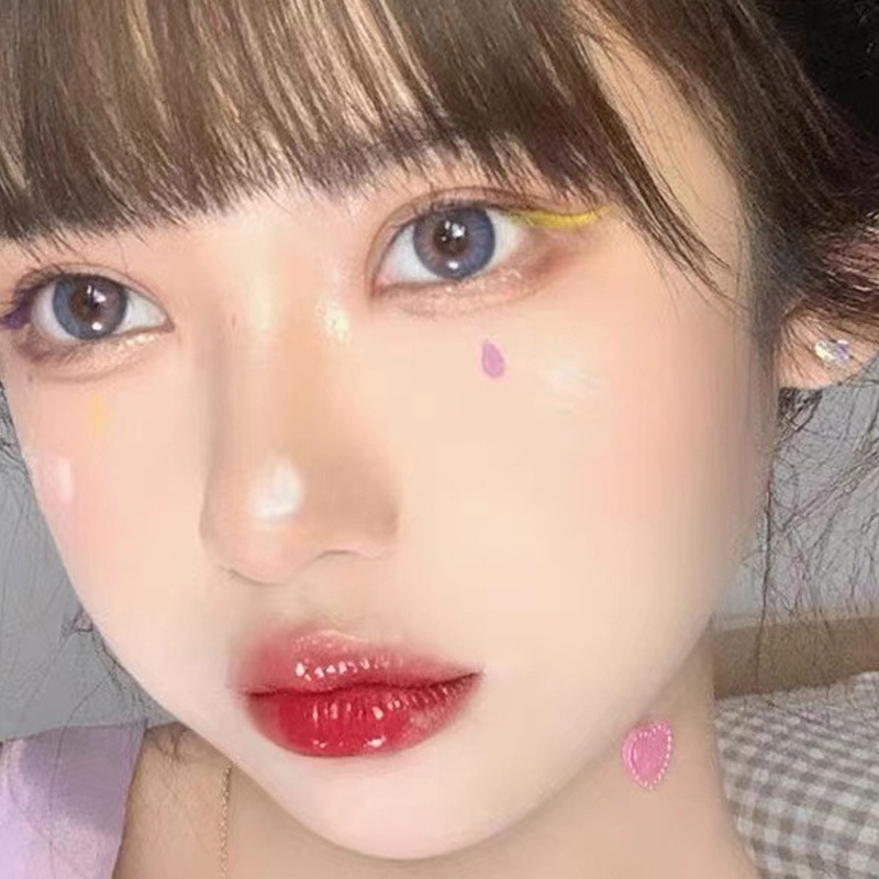 Son Bóng Dạng Lỏng Trong Suốt Thiết Kế Hai Đầu Dưỡng Ẩm Làm Mịn Đường Viền Môi