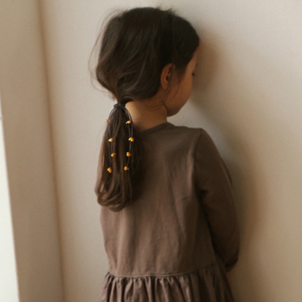 Dây cột tóc phối tua rua hình bông hoa thời trang nữ tính