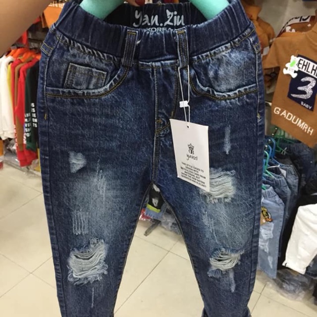 quần bò bé trai