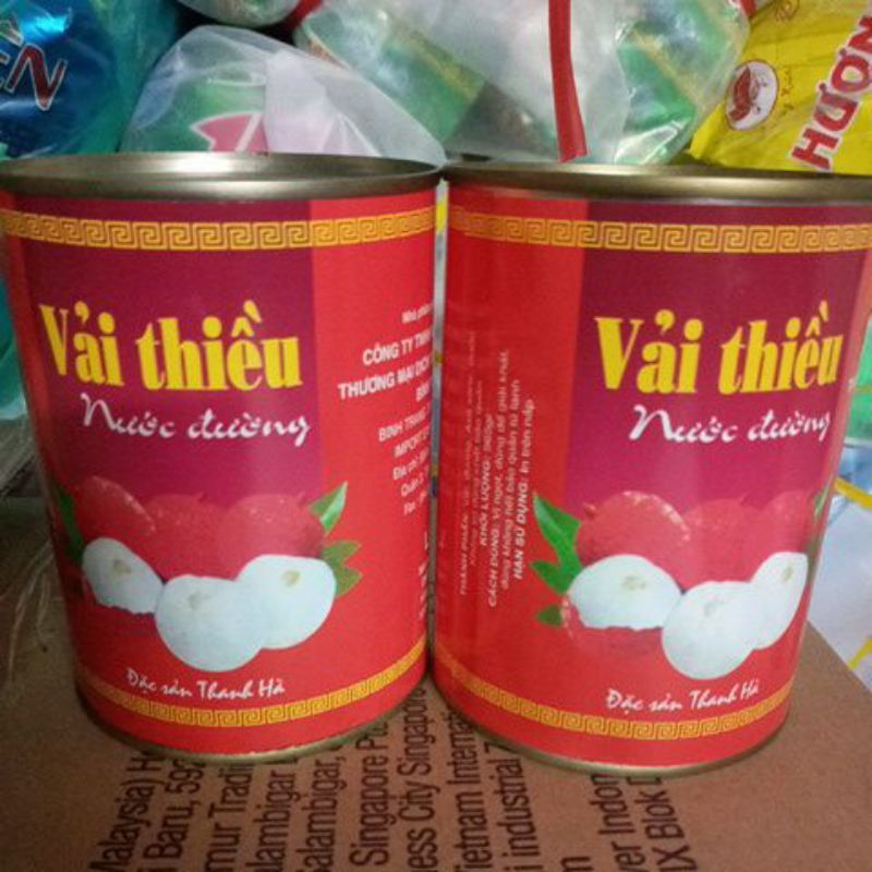 Vải Thiều Ngâm Nước Đường Lon  565g