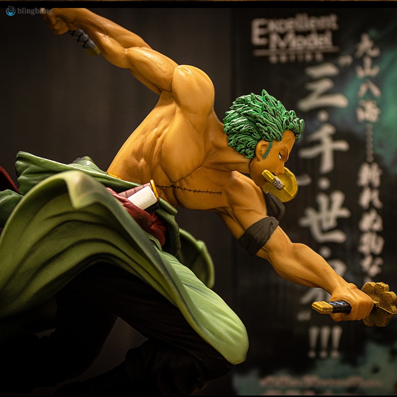 One Piece Anime PVC Figure Zoro Three Thousand World Sanzensekai Action Figure Model Toy Gift for Kid Adult