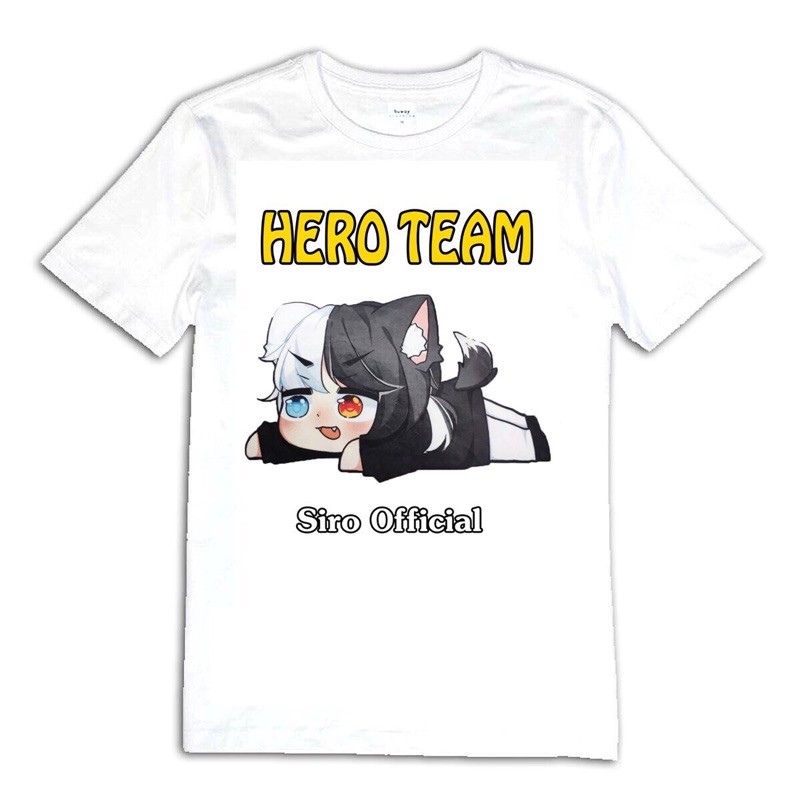 áo thun siro oficial hero team/ áo in hình siro hero team